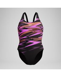 Speedo - Hyberboom Placement Swimsuit/Coral - Lyst