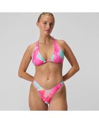 Speedo - Flu3Nte Printed Convertible Bikini Top/Coral - Lyst