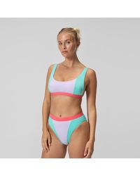 Speedo - Flu3Nte Colourblock Convertible Bikini Top Lilac - Lyst