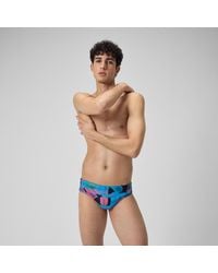 Speedo - Club Training Allover Digital 7Cm Brief - Lyst