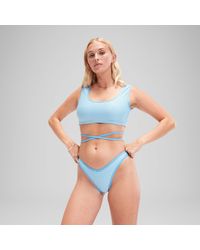 Speedo - Flu3Nte Gingham Scoop Bikini Bottom - Lyst