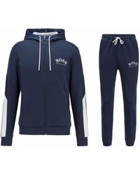 grey and green hugo boss tracksuit
