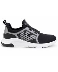 emporio armani arco knit trainers