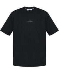 Stone Island - Archive Logo Cotton T-Shirt - Lyst