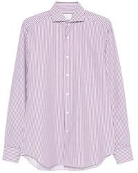 Xacus - Twill Stripe Long Sleeve Shirt - Lyst