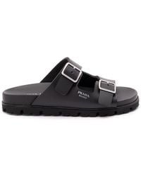 Prada - Rubber Slides - Lyst