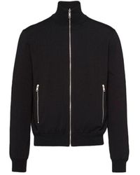 Prada - Reversible Wool And Re-Nylon Jacket - Lyst