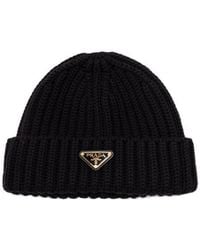 Prada - Wool Beanie - Lyst