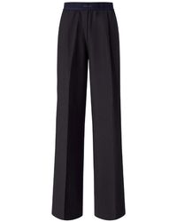 Pinko - Stretch Wool-Blend Palazzo Trousers - Lyst