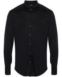 Brunello Cucinelli - Jersey Shirt With Spread Collar - Lyst