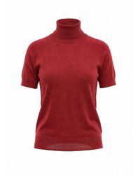Prada - Turtleneck Short Sleeves Knit - Lyst