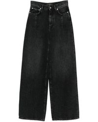 Dolce & Gabbana - Dolce & Gabbana Logo-Detail Wide-Leg Jeans - Lyst
