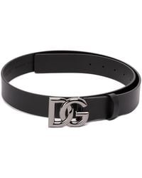 Dolce & Gabbana - Belt With 'Dg' Logo - Lyst