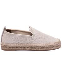 Brunello Cucinelli - Sparkling Shiny Espadrilles With Shiny Loop Detail - Lyst