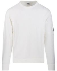 C.P. Company - Crewneck Sweatshirt With Pocket And Magnifying Glass - Lyst