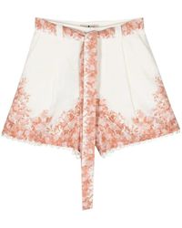 Twin Set - Shorts With Belt - Lyst