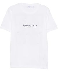 Off-White c/o Virgil Abloh - Off 'Script Arrow' Short Sleeve Slim T-Shirt - Lyst