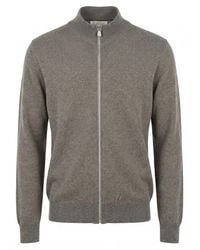 Brunello Cucinelli - Zip-Front Cardigan - Lyst