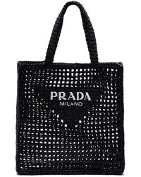 Prada - Crochet Shopping Bags - Lyst