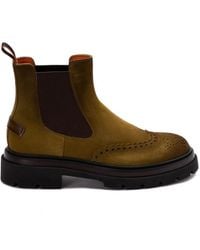 Santoni - 'Blockage' Slip-On Ankle Boots - Lyst