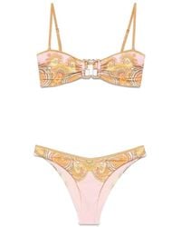 Zimmermann - Maxine Knot Trim Bikini - Lyst