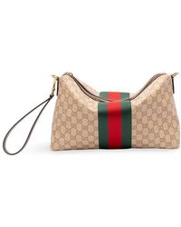 Gucci - Medium Gg Crossbody Bag With Web - Lyst
