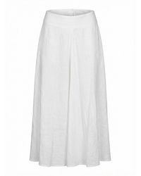 120% Lino - Long Skirt - Lyst