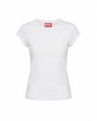 DIESEL - Logo Cotton T-Shirt - Lyst