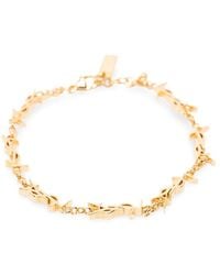 Saint Laurent - Cassandre Multi Charm Bracelet - Lyst