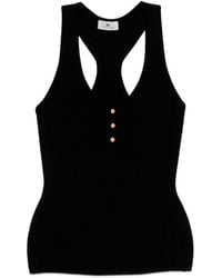 Elisabetta Franchi - Micro-Braided Knit Top - Lyst