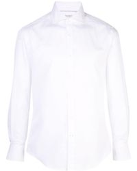 Brunello Cucinelli - Slim Fit Shirt With Spread Collar - Lyst