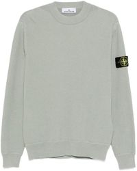 Stone Island - Ribbed Soft Organic Cotton Crewneck - Lyst