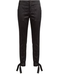 Gucci - Satin Bow Detail Pants - Lyst