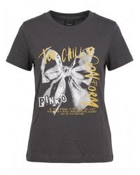 Pinko - Basic T-Shirt - Lyst