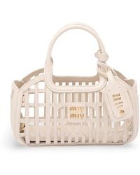 Miu Miu - Leather Basket - Lyst