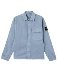 Stone Island - Garment Dyed Overshirt - Lyst