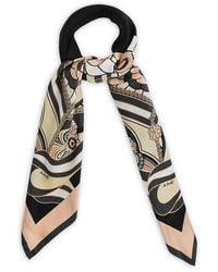 La DoubleJ - Square Silk Twill Scarf With Ambrosia Print - Lyst