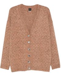 Pinko - V-Neck Button Cardigan - Lyst