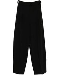 Patrizia Pepe - Strap Wide Trousers - Lyst