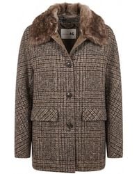 Manzoni 24 - Jacket With Shearling Details - Lyst