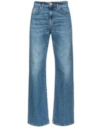 Pinko - Wide-leg Vintage Denim Jeans - Lyst