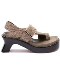 Loewe - ` Ease` Heeled Sandals - Lyst