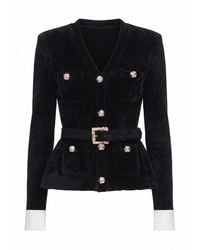 Self-Portrait - Chenille Knit Top - Lyst