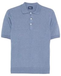 Drumohr - Buttoned Polo With Logo - Lyst
