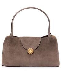 Versace - Medium Suede Bag - Lyst