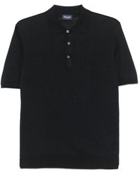 Drumohr - Short Sleeve Polo With Buttons - Lyst