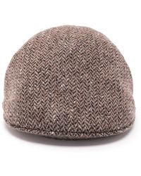 Brunello Cucinelli - Dazzling & Sparkling Chevron Flat Hat - Lyst