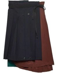 Prada - Pleated Skirt - Lyst
