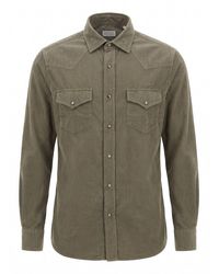 Brunello Cucinelli - Corduroy Shirt - Lyst