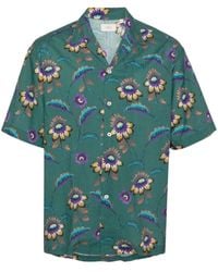 Altea - `Bart` Flower Print Short Sleeve Shirt - Lyst